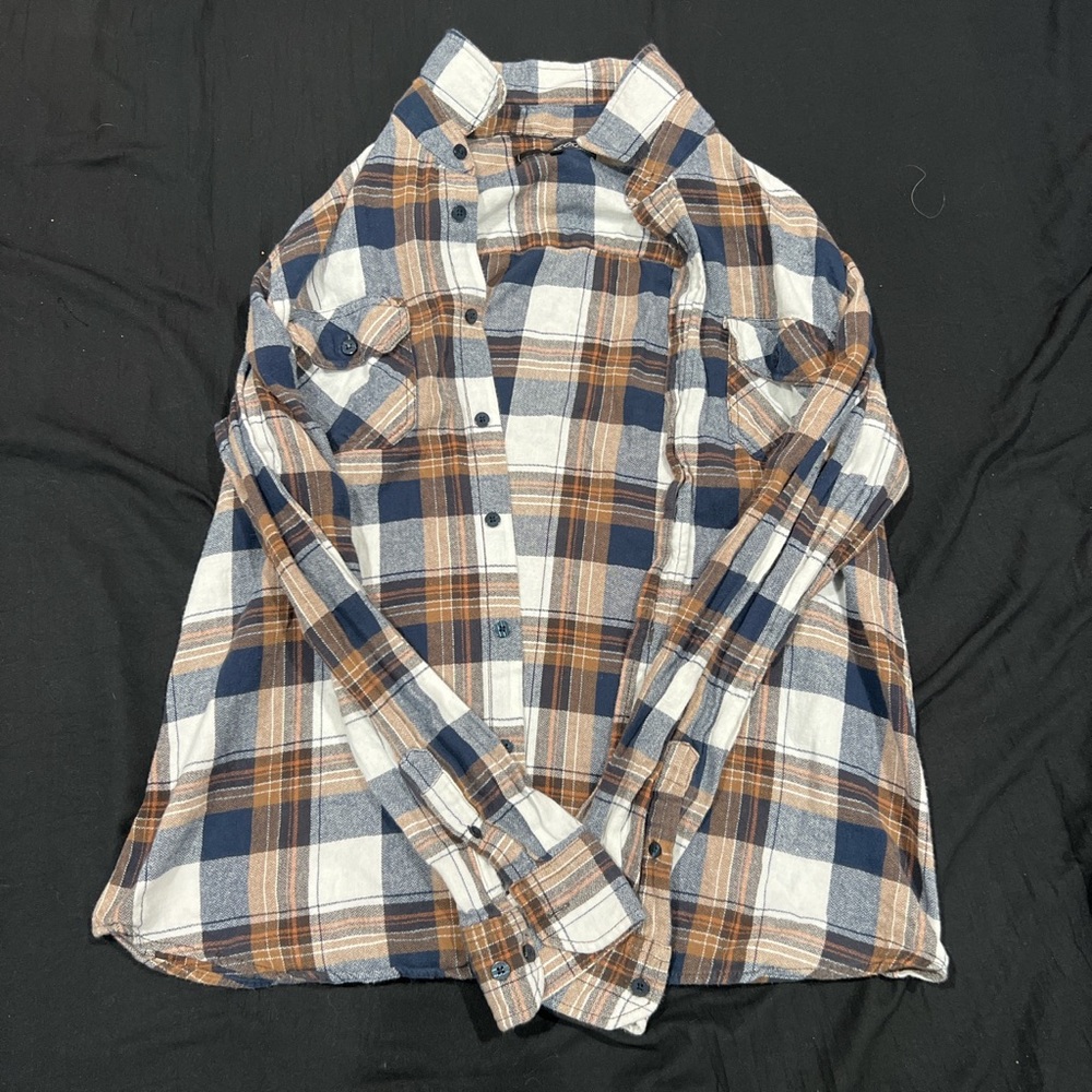 Brown and black plaid jacket